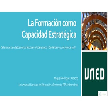 Defensa de los estados democráticos en el Ciberespacio: La formación como cap...