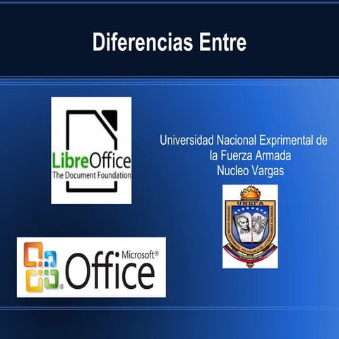 Diferencias Entre Ms Office y LibreOffice