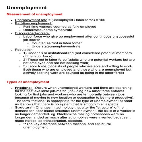 Unemployment