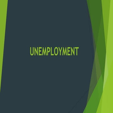 Ppt on unemployment | PPTX