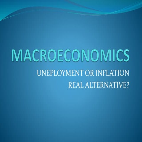 Unemployment and inflation presentation