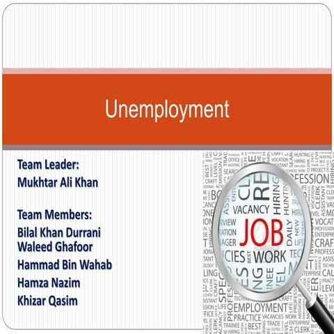Unemployment Presentation | PPTX