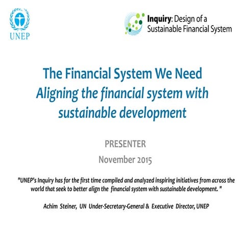 Unep inquiry presentation   november 2015 