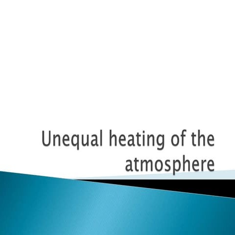 Unequal heating of the Earth's surface