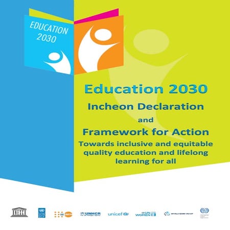 Unesco   education 2030 framework for action