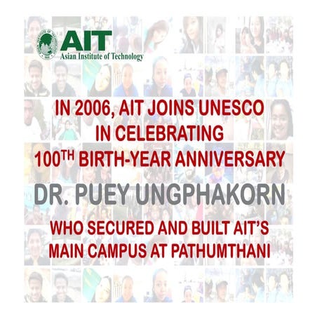 Unesco 100 th birthyear anniversary of Dr puey