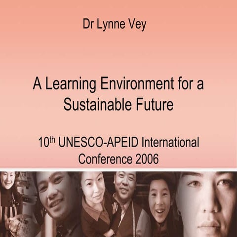 A Learning Environment for a Sustainable Future