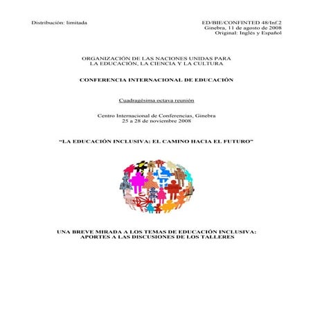LA EQUIDAD Y LA INCLUSION | PDF