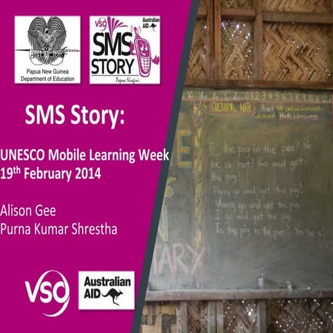SMS Story : Promoting literacy with mobile phones in rural Papua New Guinea