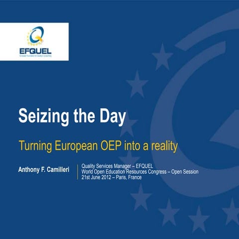 Seize the Day: Turning European OEP into a Reality