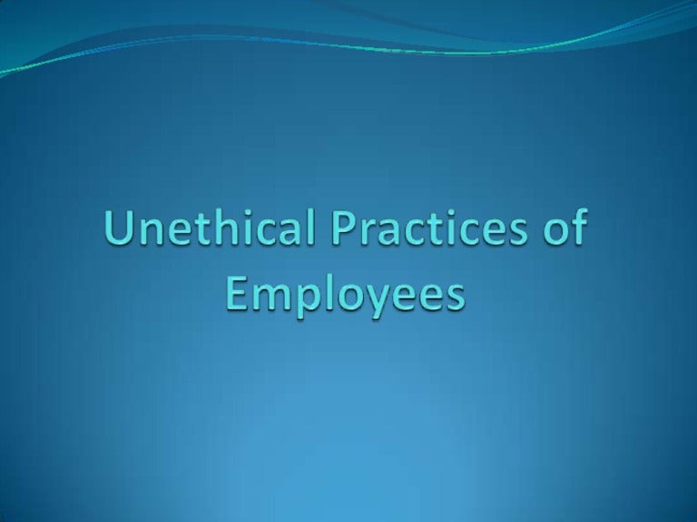 practices of employees for finals