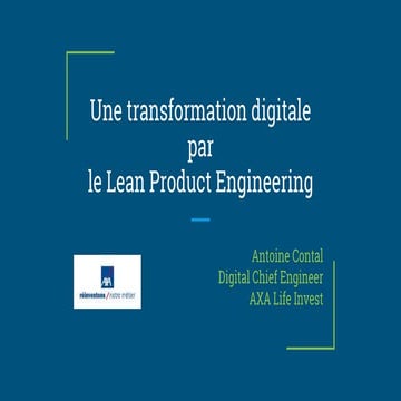 Une transformation digitale par le lean product engineering