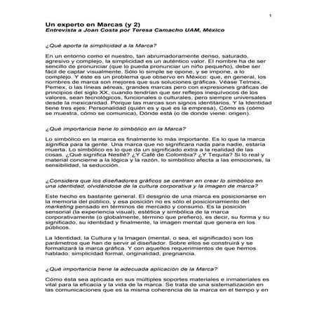 Un experto en marcas (y 2)