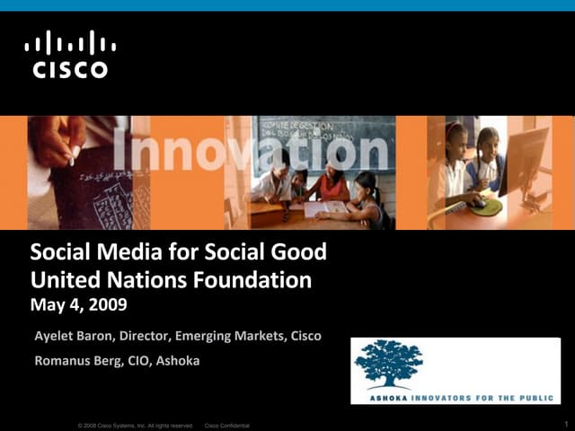 Social Media for Social Good - UNF