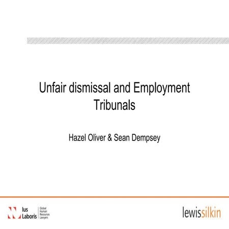 Unfair dismissal and employment tribunals