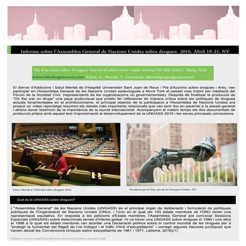 INFORME UNGASS DROGAS 2016 REUS - NY