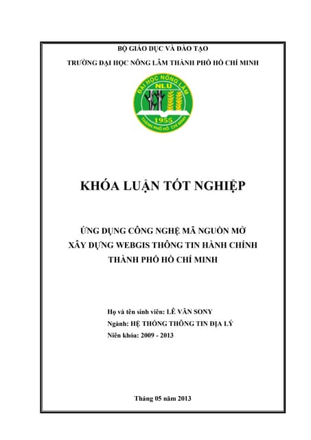 Ứng dụng mã nguồn mở xây dựng WebGIS thông tin hành chính