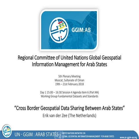 UN GGIM AS - Cross Border Geospatial Data Sharing Between Arab States