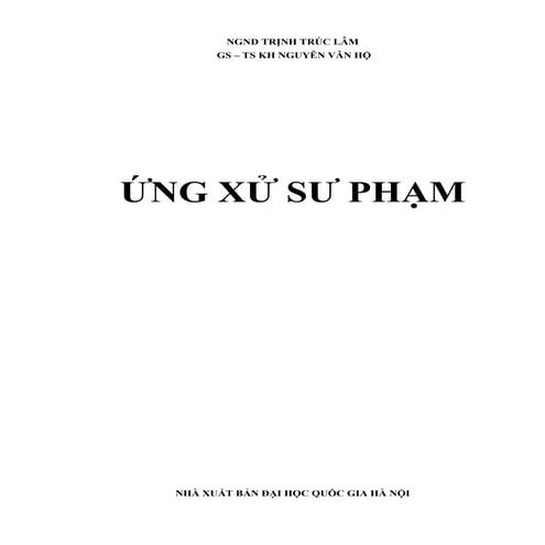 Ứng xử trong sư phạm và các tình huống