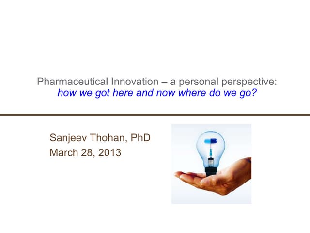 Innovations in Drug Discovery - Novartis Institutes for BioMedical Research