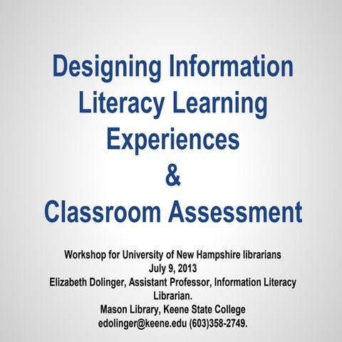 Unh il lesson plan design & assessment 