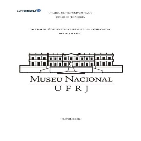 Uniabeu   museu nacional - ufrj