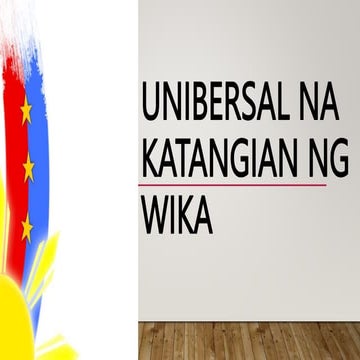 UNIBERSAL NA KATANGIAN NG WIKA.pptx