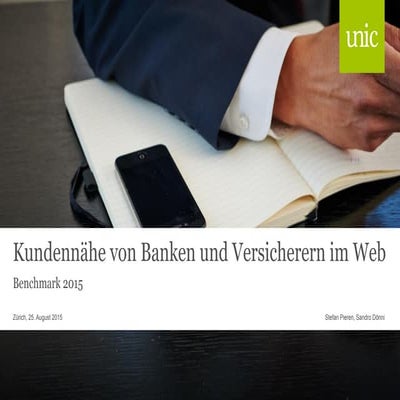 Kundennähe von Banken und Versicherern im Web - Benchmark 2015