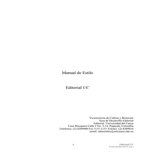 Unicauca Manual de estilo unicauca 