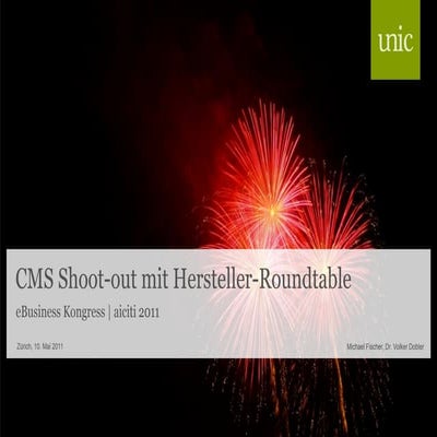 Unic AG - CMS-Shoot-Out
