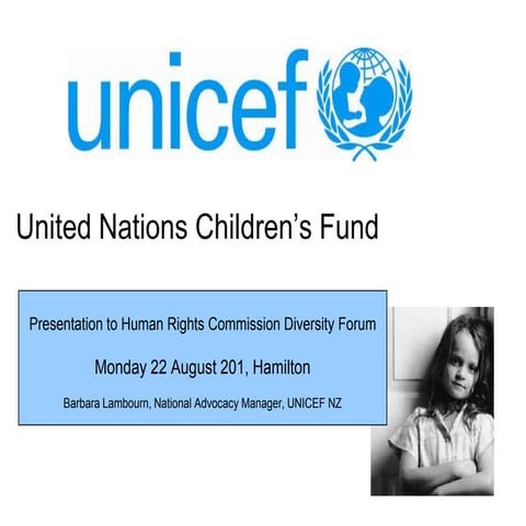 Unicef presentation | PPTX