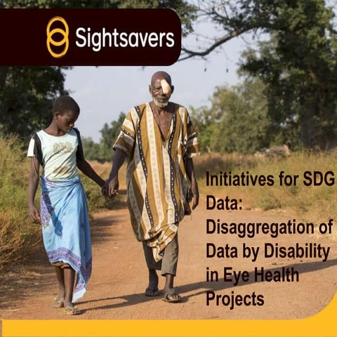 Initiatives for SDG data: disaggregation of data by disability in eye health projects