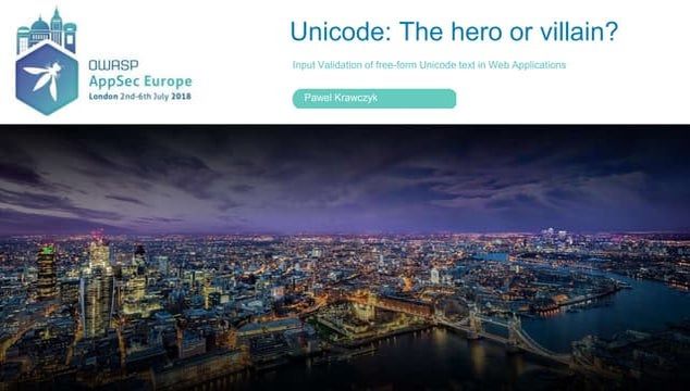 Unicode  the hero or villain 