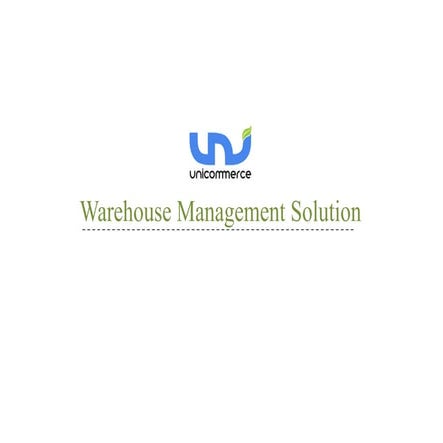 Unicommerce WMS Solution