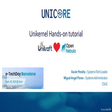 Unikernel Hands-on tutorial