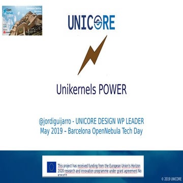 UNICORE Project: Unikernel Power