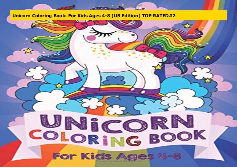 Unicorn Coloring Book: For Kids Ages 4-8 (US Edition) TOP RATED#2