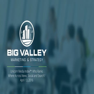 Unicorn Media Index: Who Ranks Where Across News, Social and Search