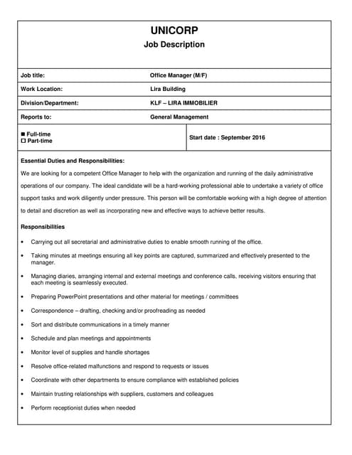 c fakepath wind products office manager job description ma job description