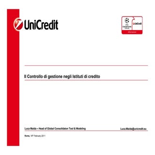 Caso UniCredit: Controllo di gestio...