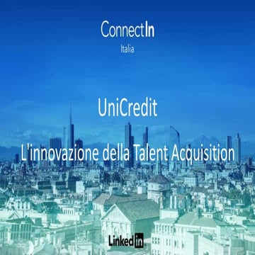 ConnectIn Italia 2016: la storia di UniCredit