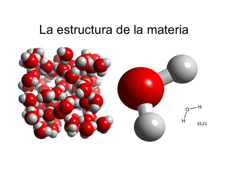 La estructura de la materia La estructura de la materia