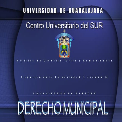 Desaparicion, Suspencion y Revocacion del Municipio