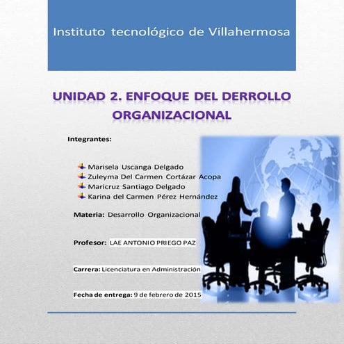 Enfoque del desarrollo organizacional