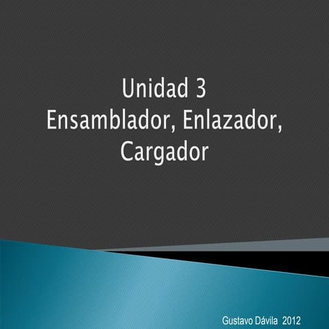 Unidad 3 ensambladores