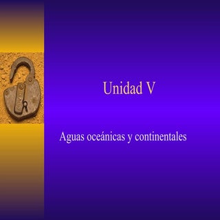 Unidad 8 Las Aguas Continentales