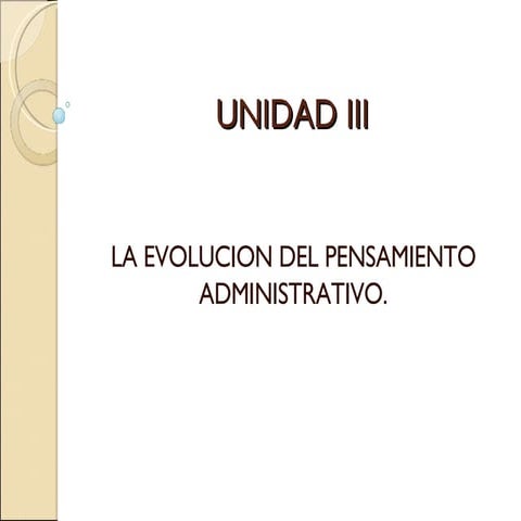 Unidad III