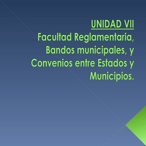 Facultad Reglamentaria, Bandos Municipales