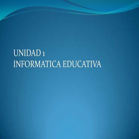 INFORMATICA EDUCATIVA