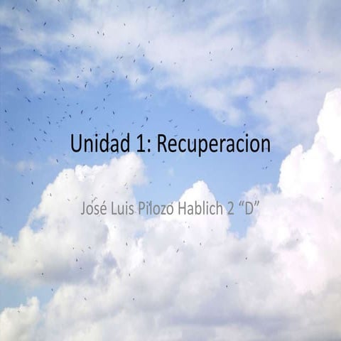 Recuperacion unidad 1